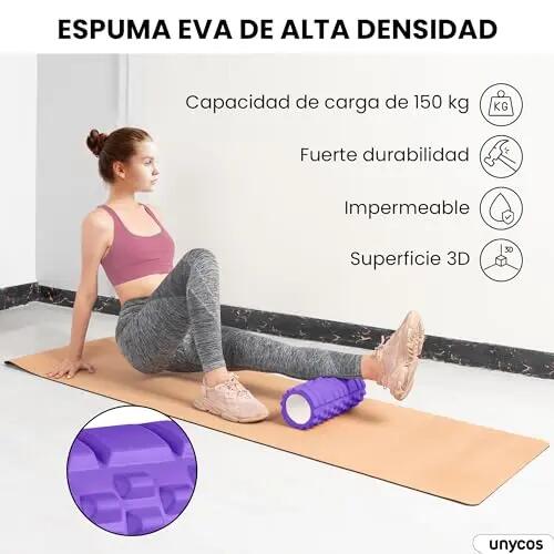 Rodillo Masajeador Morado 6/6