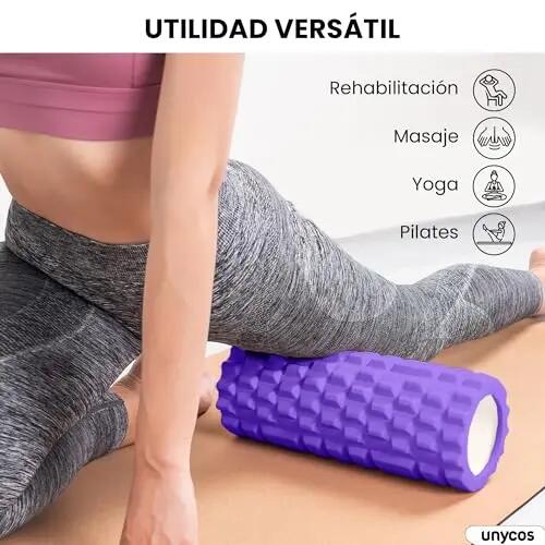 Rodillo Masajeador Morado 4/6