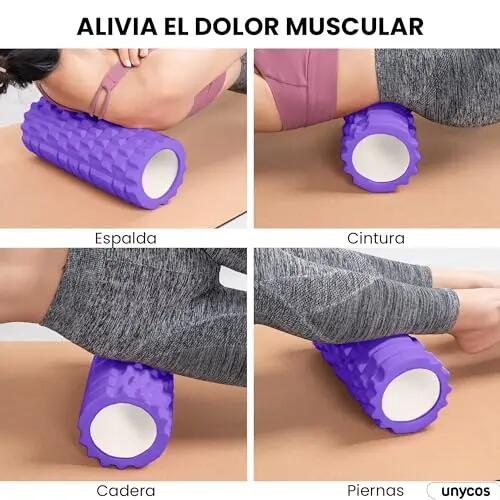 Rodillo Masajeador Morado 3/6