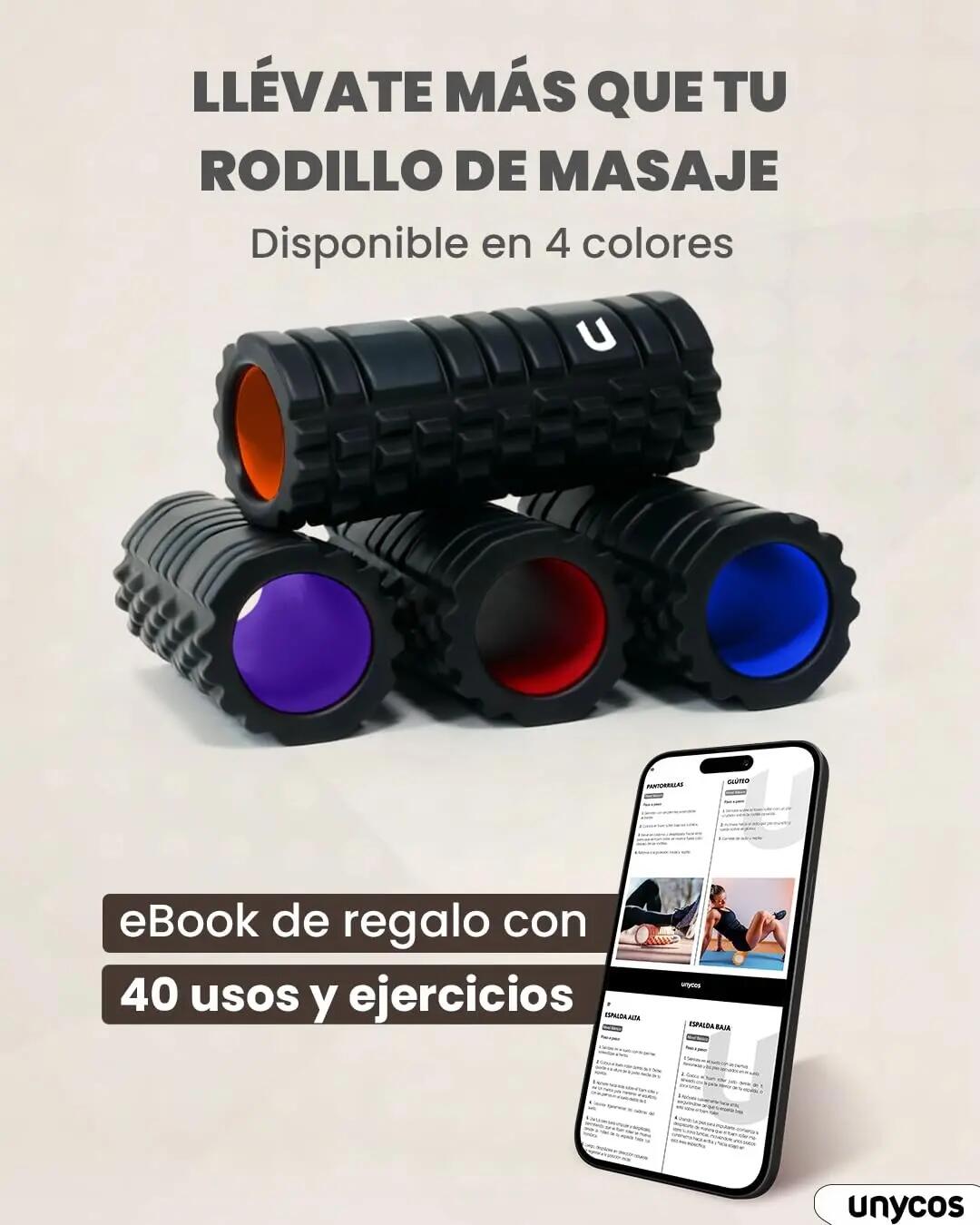 Rodillos de yoga negro Interior de color Morado 7/7