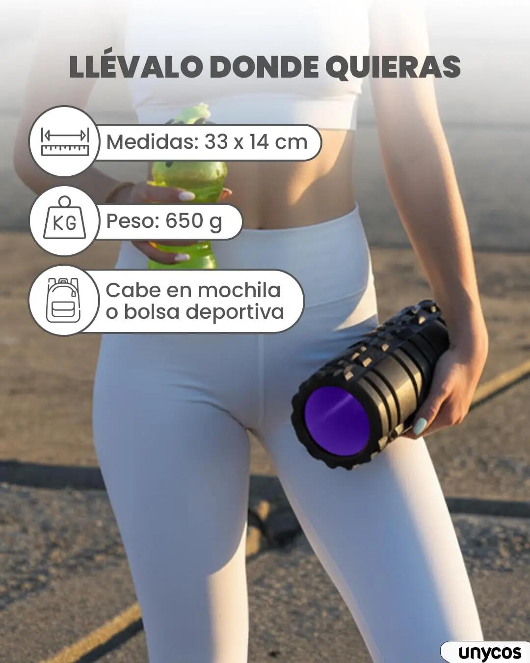 Rodillos de yoga negro Interior de color Morado 6/7