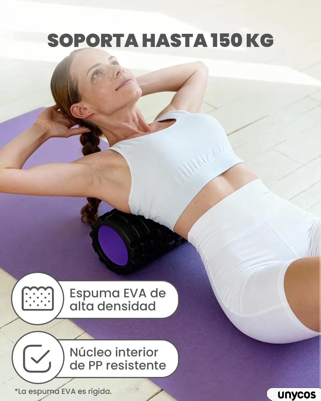 Rodillos de yoga negro Interior de color Morado 5/7