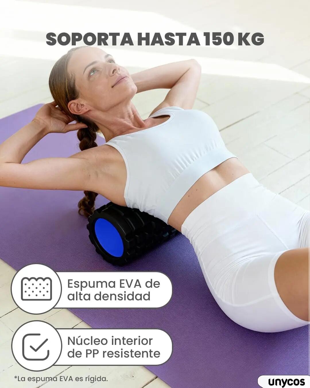 Unycos Rodillos de yoga negro Interior de color Azul 5/7