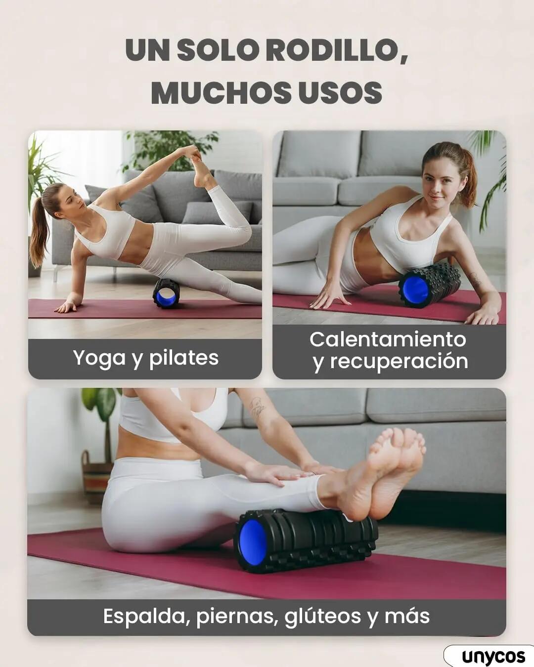 Unycos Rodillos de yoga negro Interior de color Azul 4/7