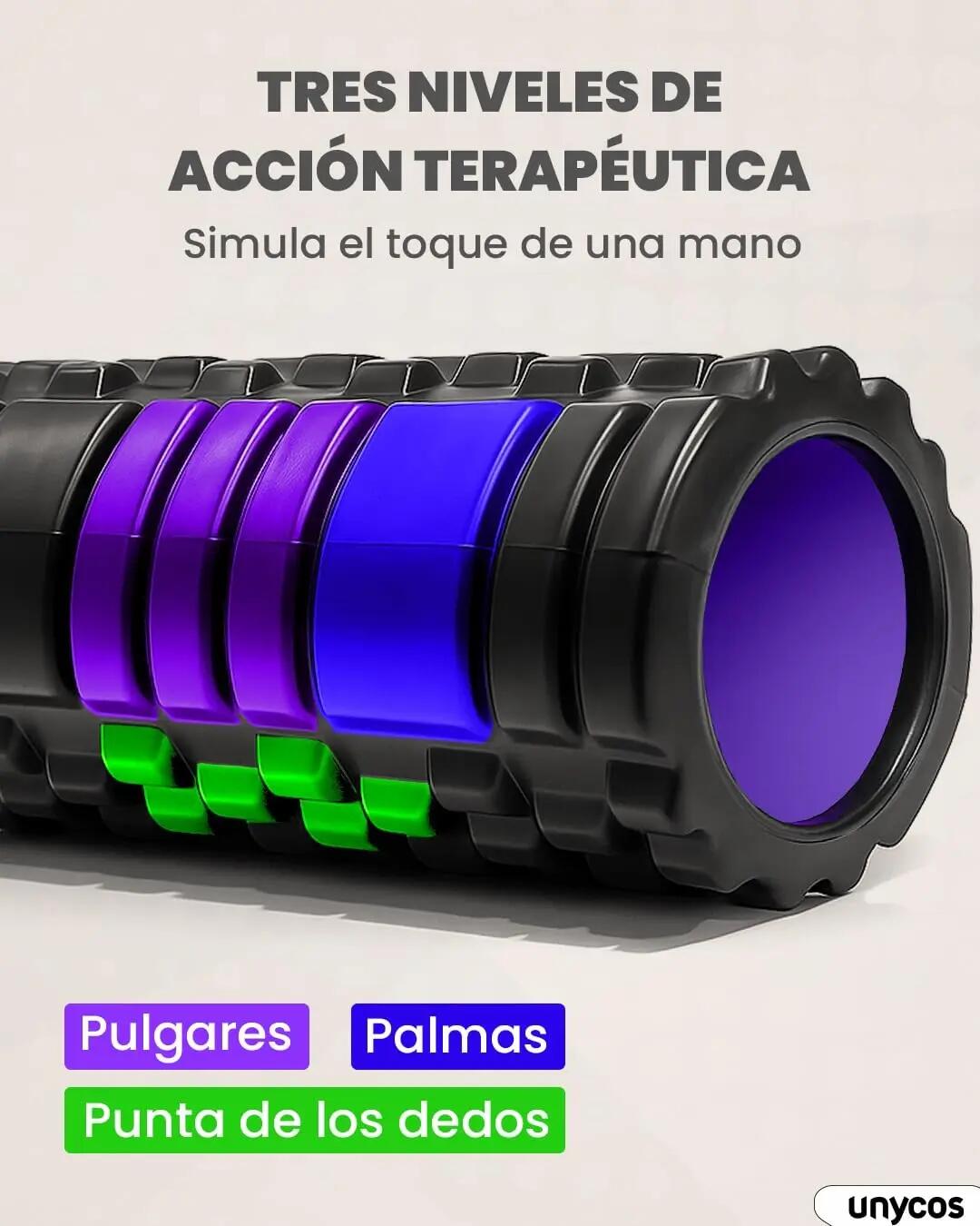 Rodillos de yoga negro Interior de color Morado 3/7