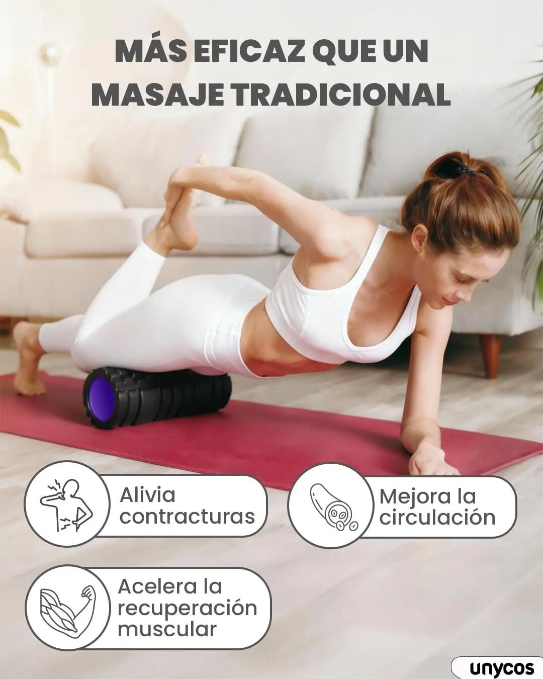 Rodillos de yoga negro Interior de color Morado 2/7