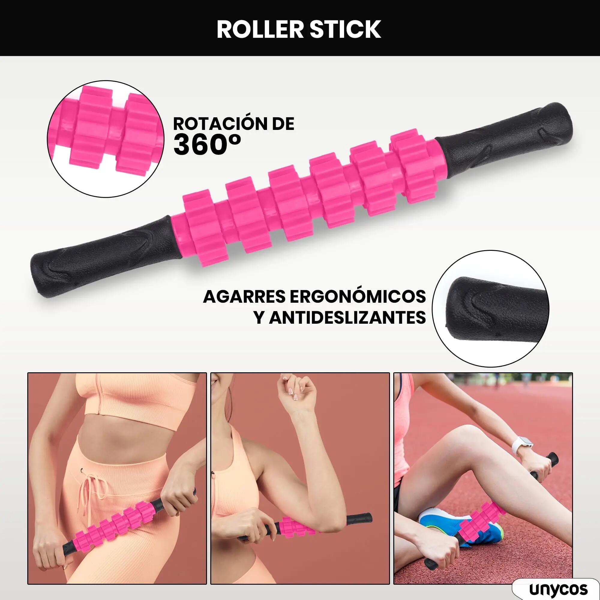 Set de Rodillos de Espuma 5 en 1 PVC Rosa 3/6