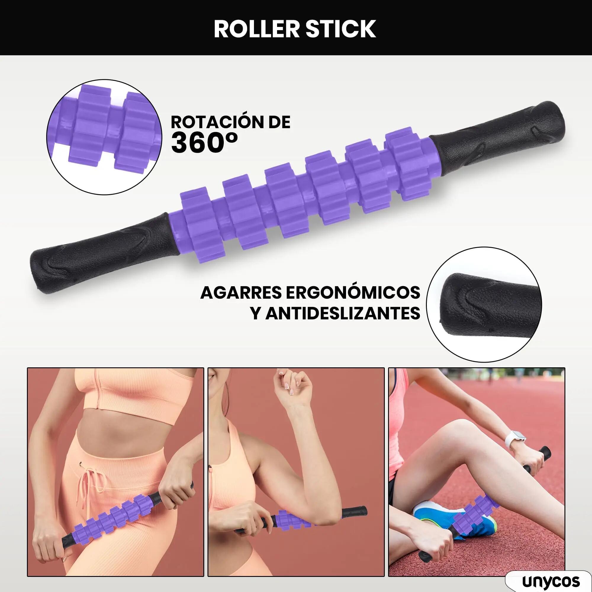 Set de Rodillos de Espuma 5 en 1 PVC Morado 3/6