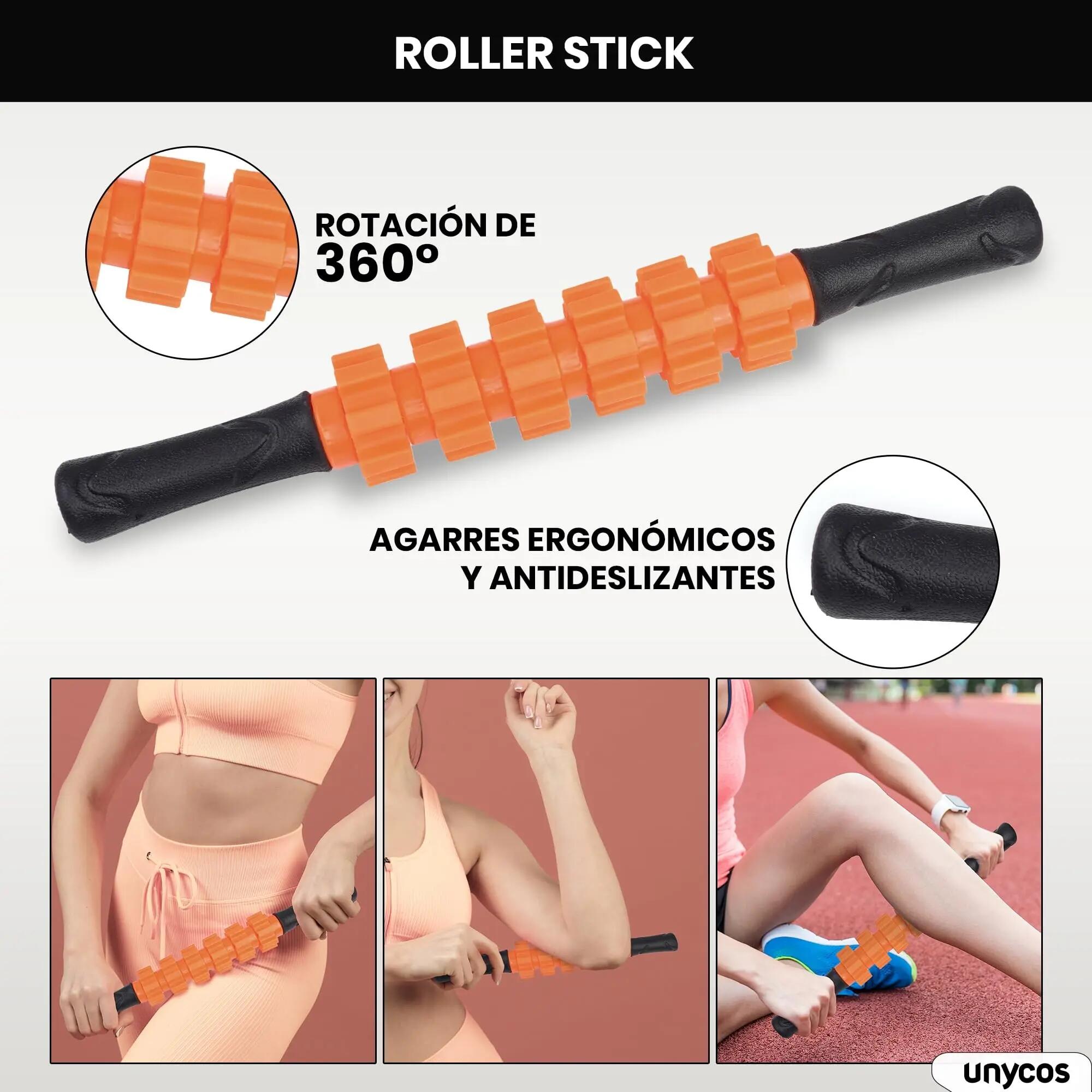 Set de Rodillos de Espuma 5 en 1 PVC Naranja 3/6