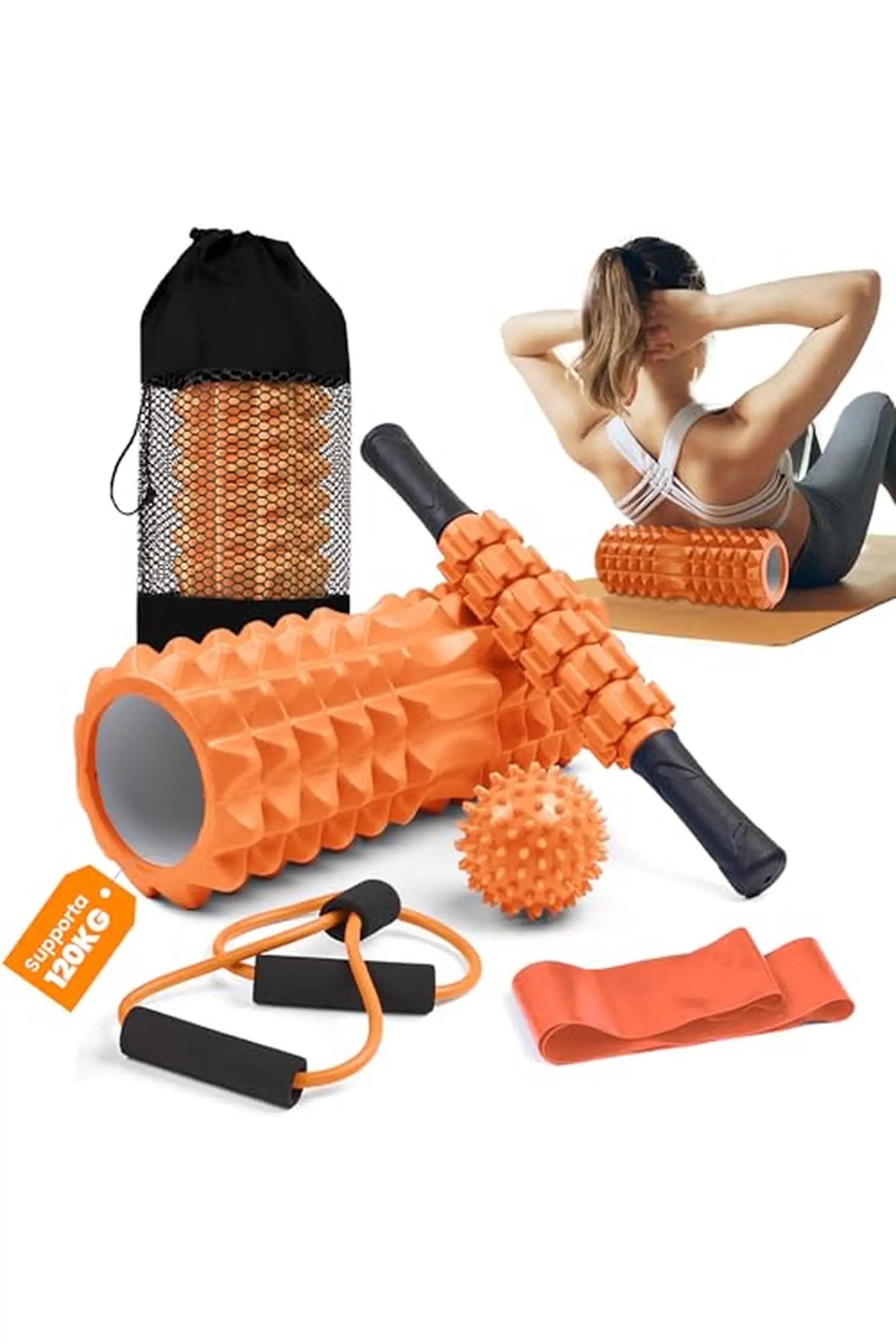 Set de Rodillos de Espuma 5 en 1 PP Orange 2/8