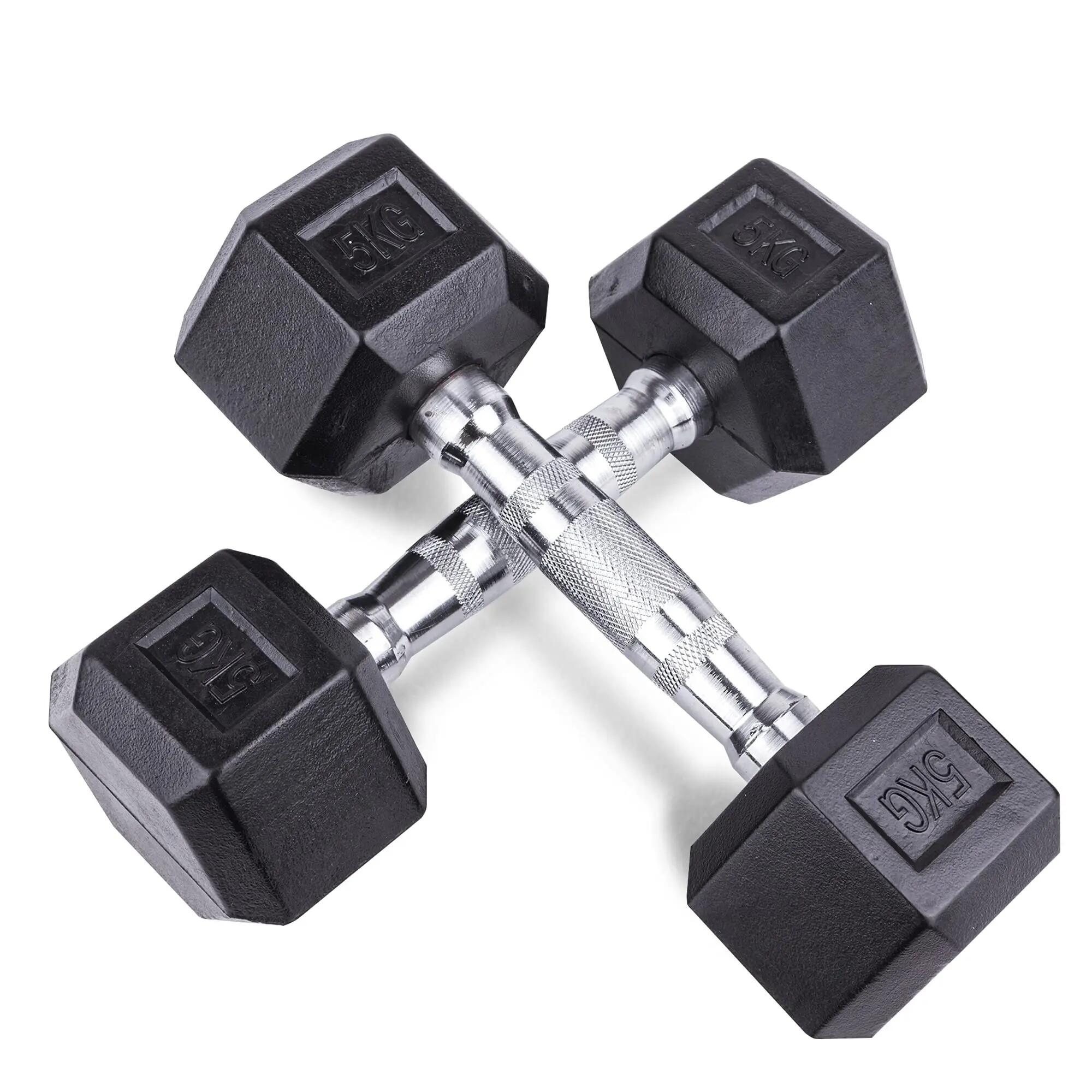 Unycos Mancuerna Negra Set de 2 5 Kg 1/7
