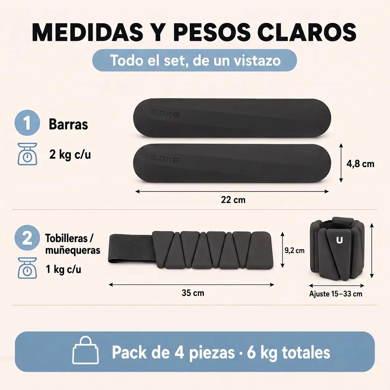 Pack Nova Air 1 kg + Nova 2 kg Negro 3/8