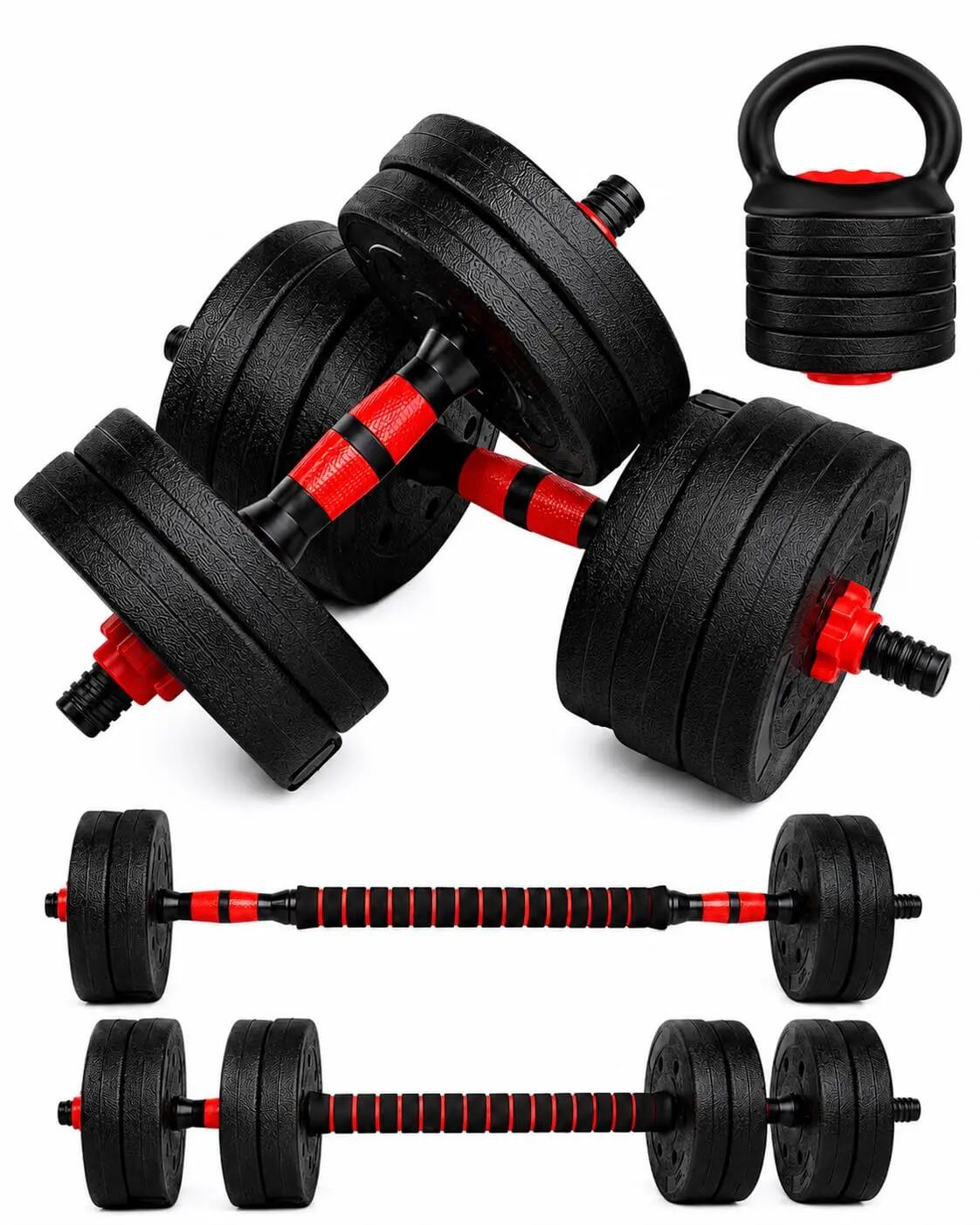 Pesas Cemento 10 Kg Red Transformer Con Kettlebell 2/8