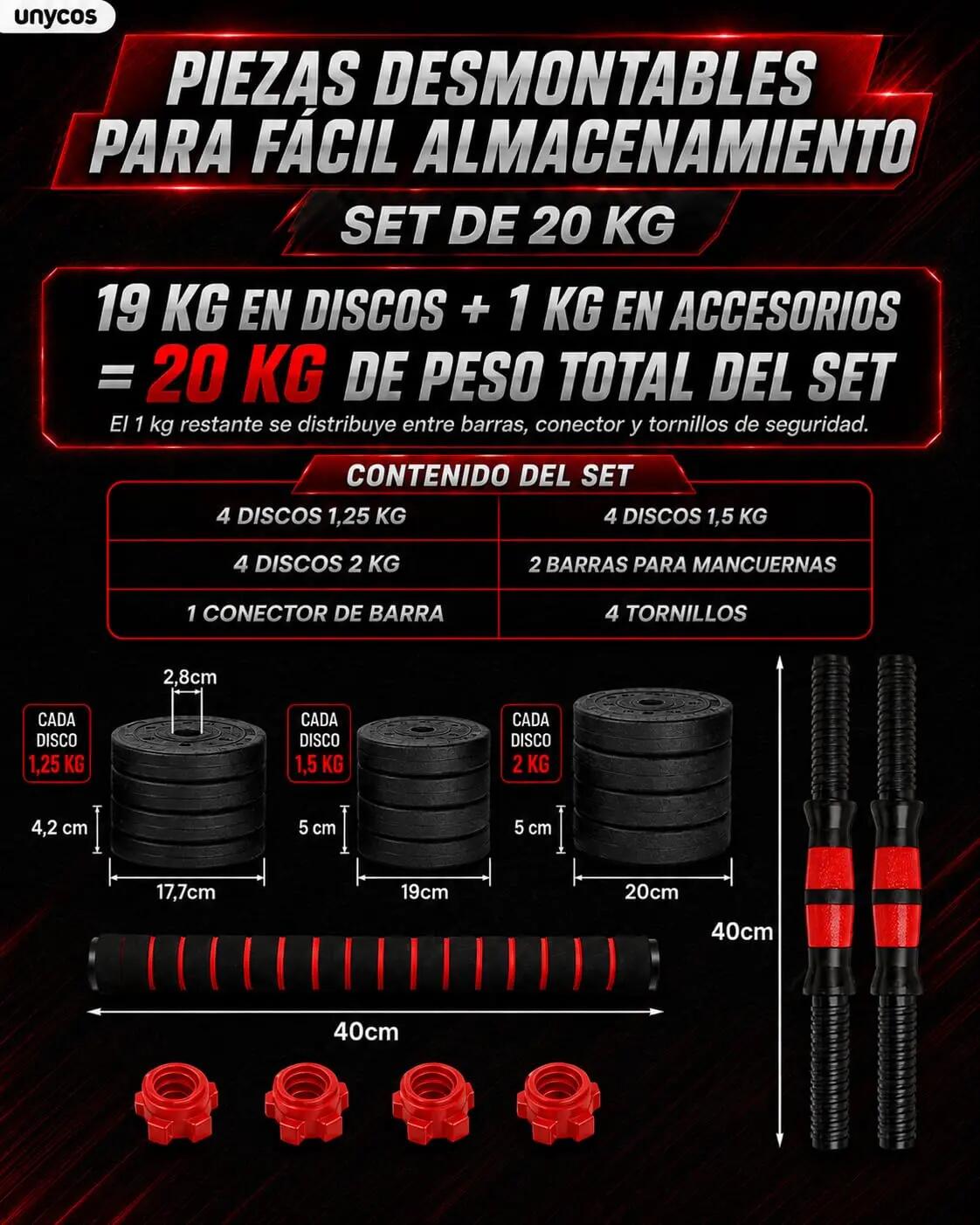 Pesas Cemento 20 Kg Red Transformer 5/8
