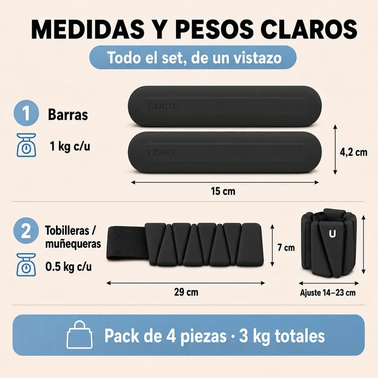 Pack Nova Air 0,5 kg + Nova 1 kg Negro 3/8