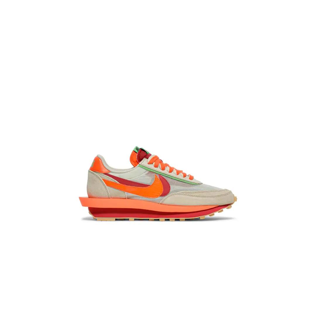 Nike LD Waffle Sacai Clot Net Orange Blaze 5/7