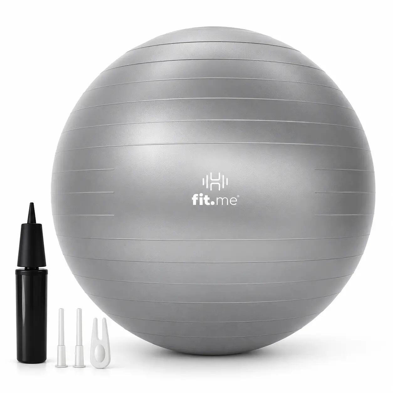 Piłka gimnastyczna fitness anti-burst z pompką 55 cm 1/8