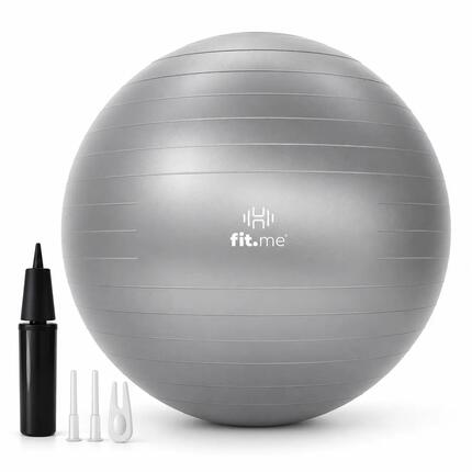 Piłka gimnastyczna fitness anti-burst z pompką 55 cm