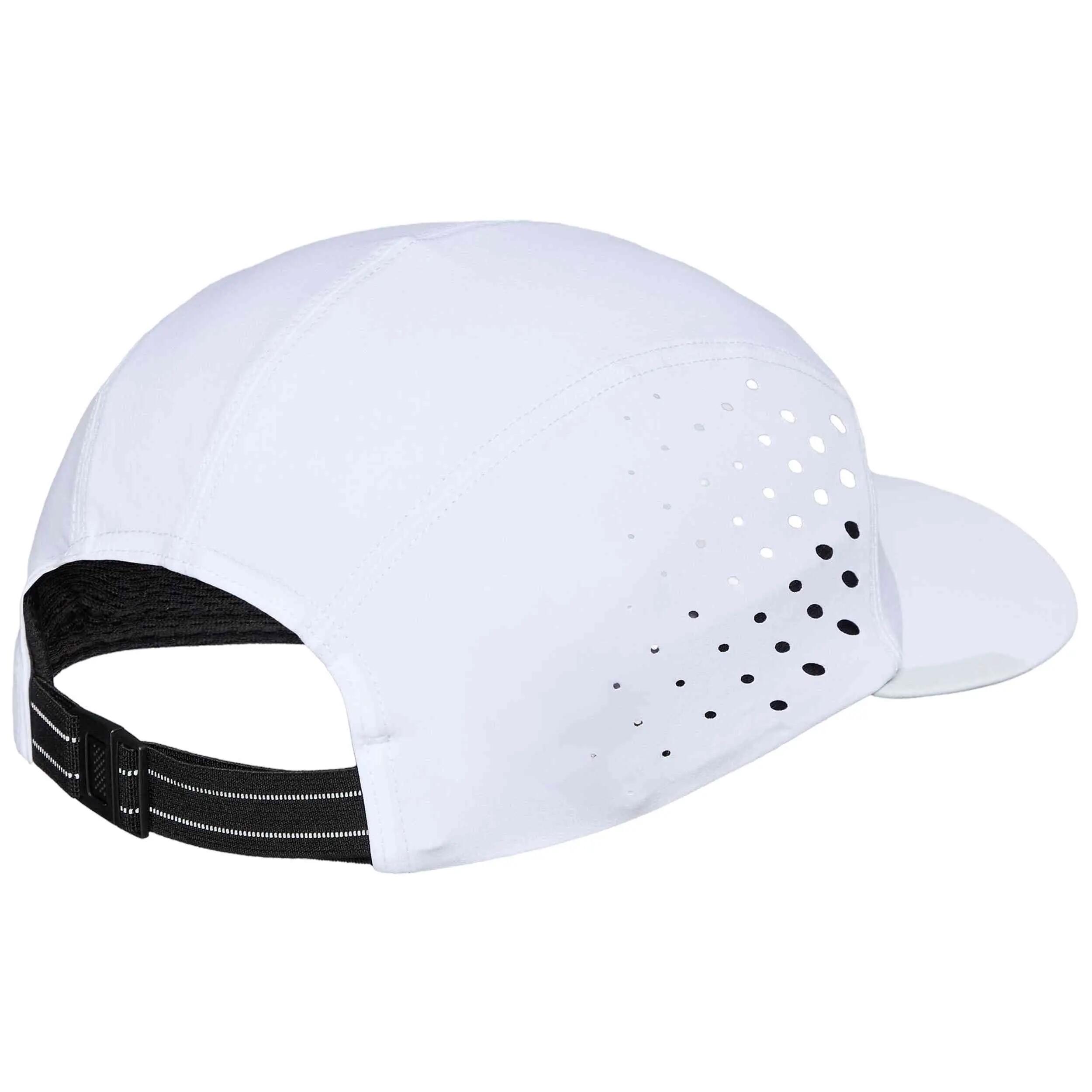 Pet Asics model ULTRA LIGHTWEIGHT RUNNING CAP "Brilliant White" voor unisex 4/4