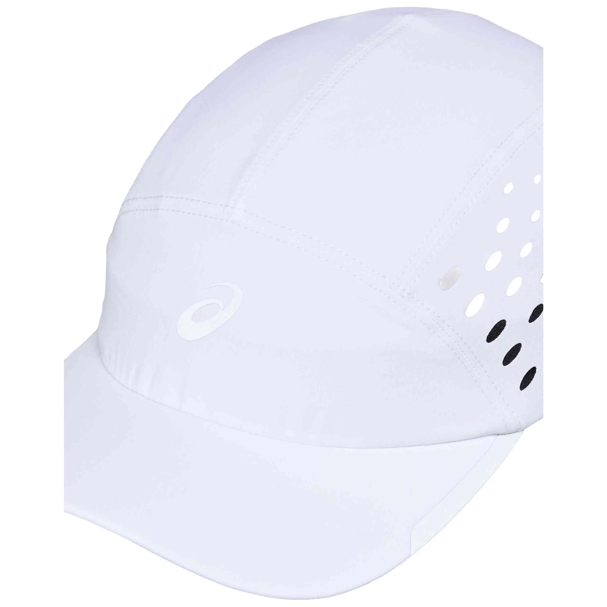 Pet Asics model ULTRA LIGHTWEIGHT RUNNING CAP "Brilliant White" voor unisex 2/4