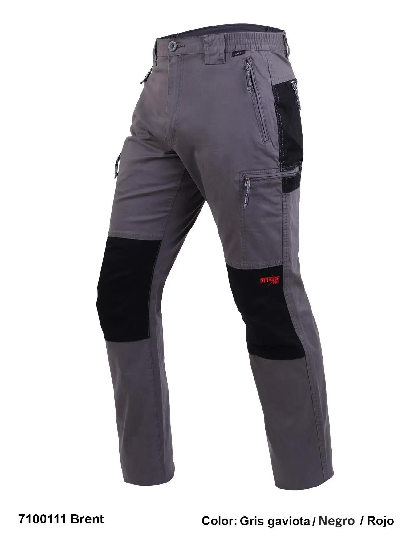 Pantalón running hombre Brent, cargo, gris y negro 3/3