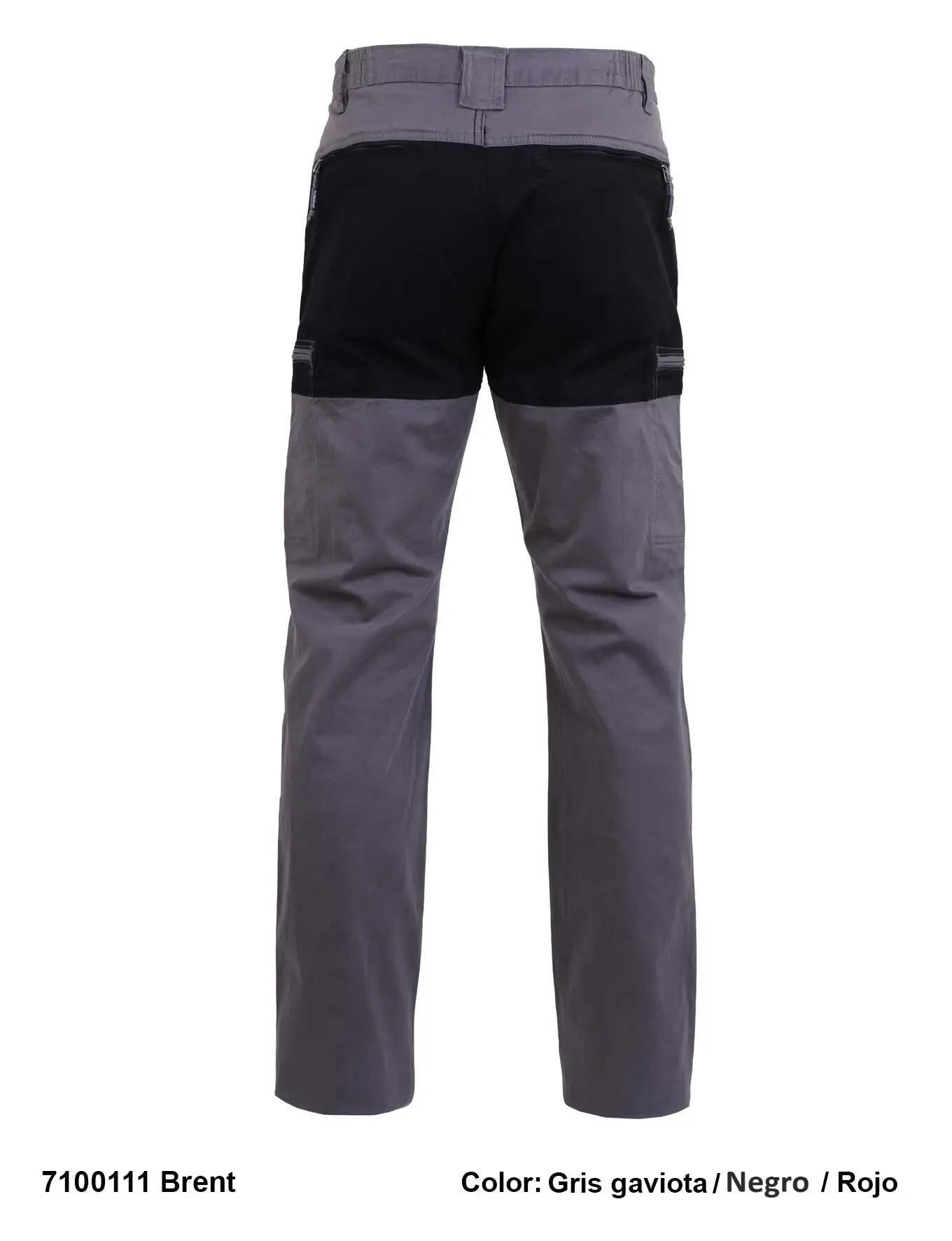 Pantalón running hombre Brent, cargo, gris y negro 2/3