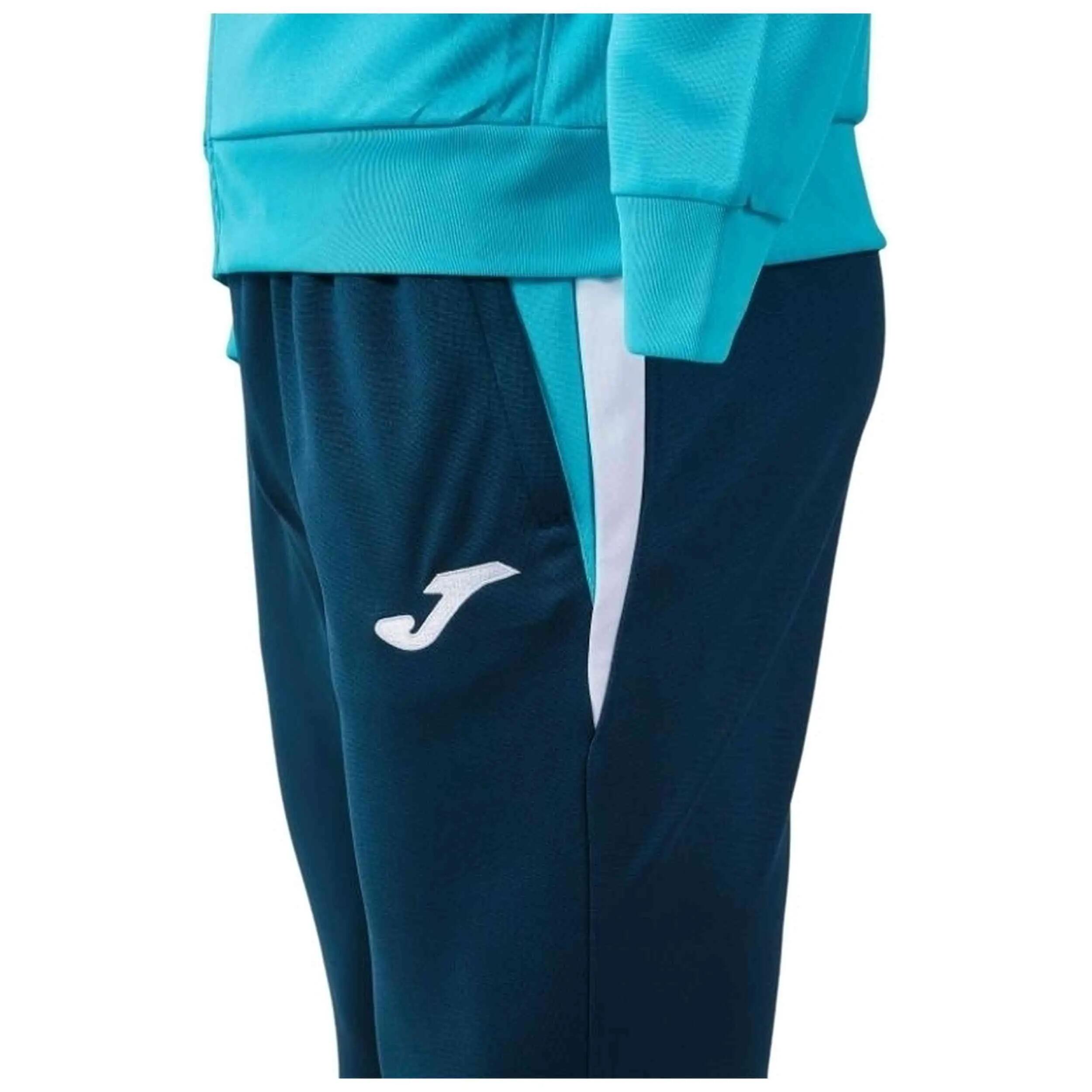 Tuta Joma modello Terra "Turquesa Fluor Dark Navy" per unisex ragazzi 4/4