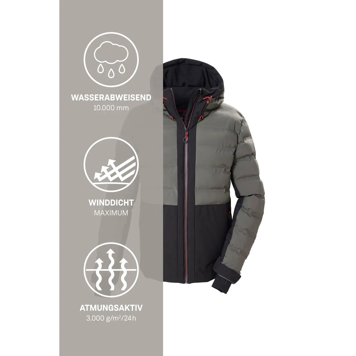 Killtec KSW 67 Ski Jas Heren - Donkergroen/Zwart 6/6