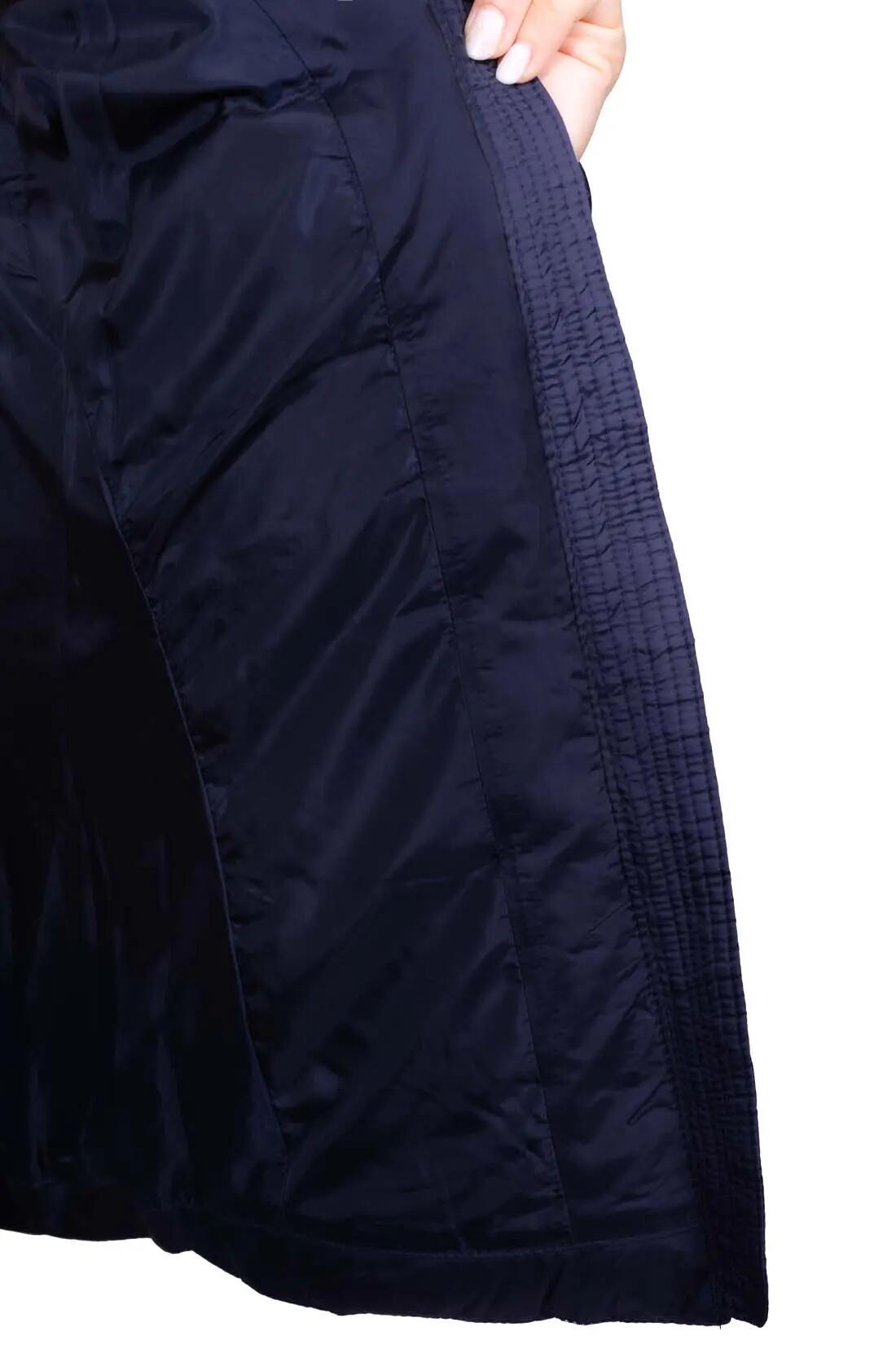 Pufferjas - sportswear - dames - Alma - regular fit - marineblauw 4/4