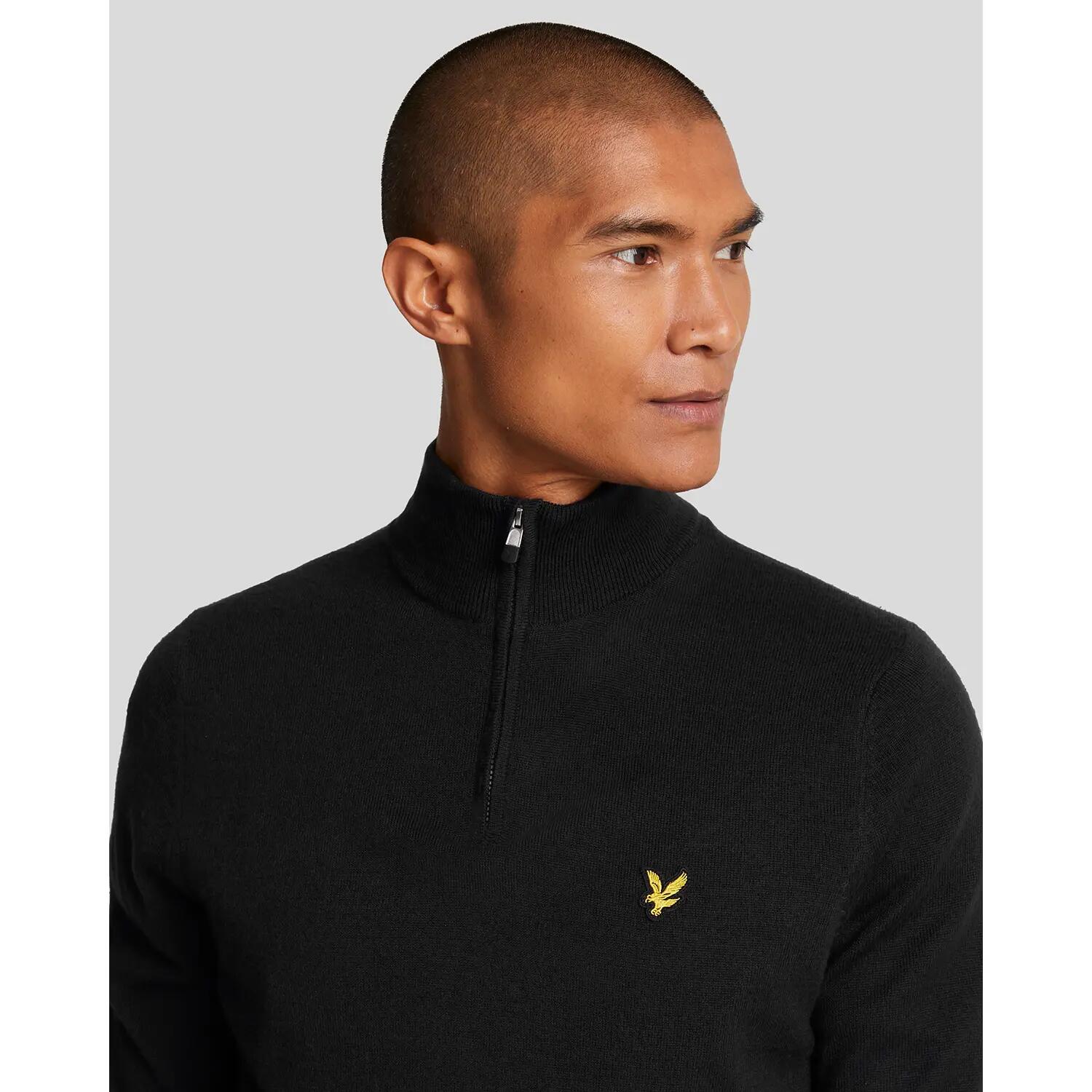 Merinowollen pullover 1/4 rits Lyle & Scott 5/5