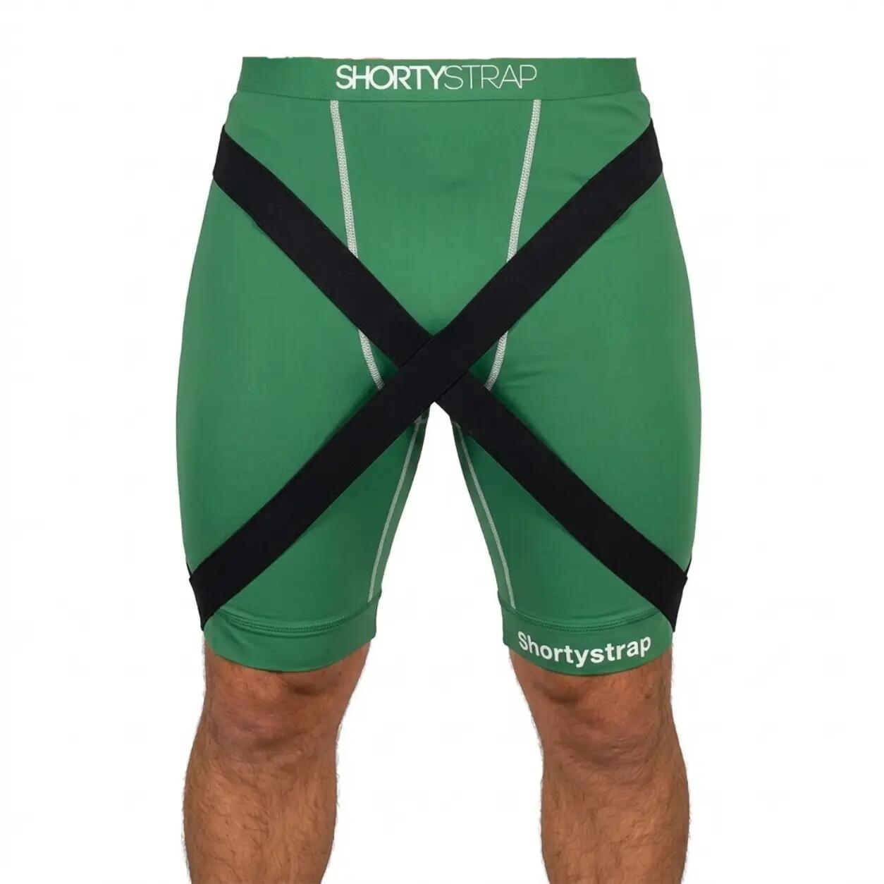 Short de compression Shortystrap – Pubalgie & Adducteurs - Vert 1/5
