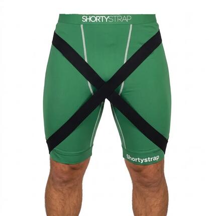 Short de compression Shortystrap – Pubalgie & Adducteurs - Vert