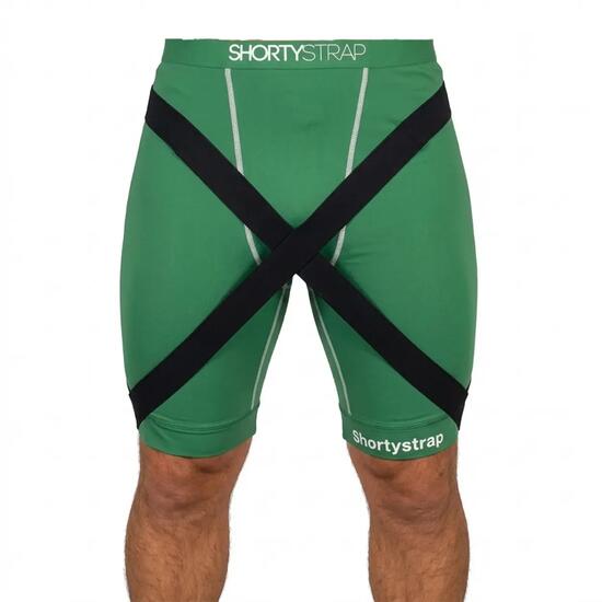 Short de compression Shortystrap – Pubalgie & Adducteurs - Vert