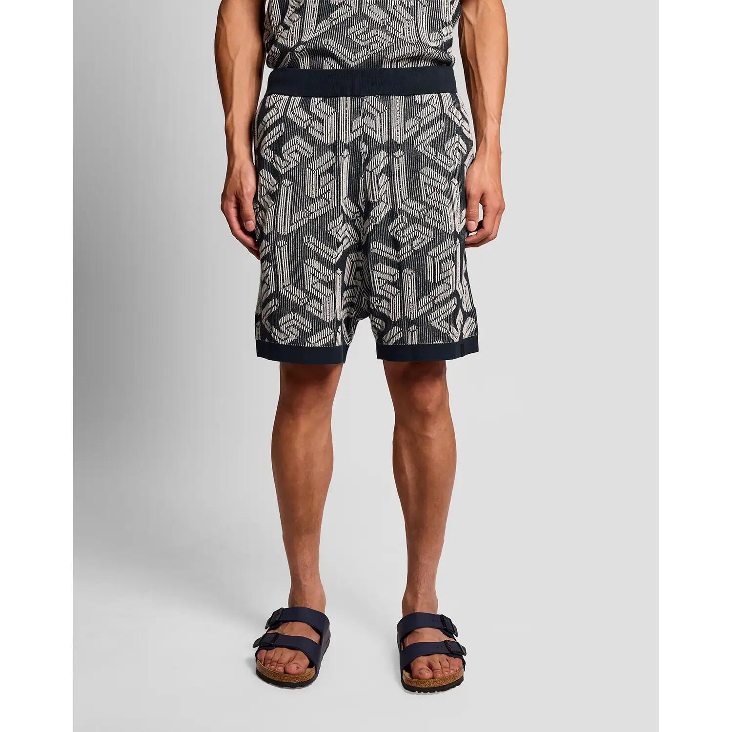 Short en maille côtelée avec emblème Lyle & Scott 3/6