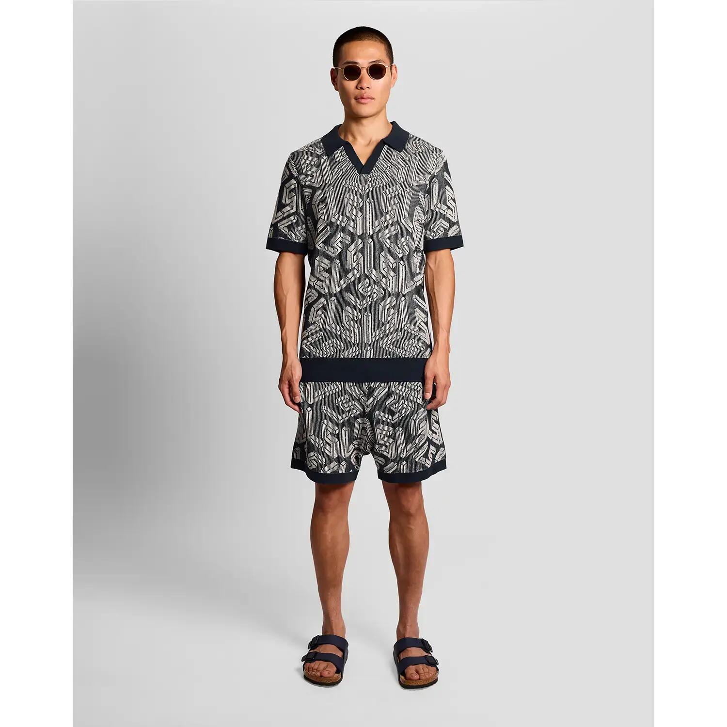 Short en maille côtelée avec emblème Lyle & Scott 2/6