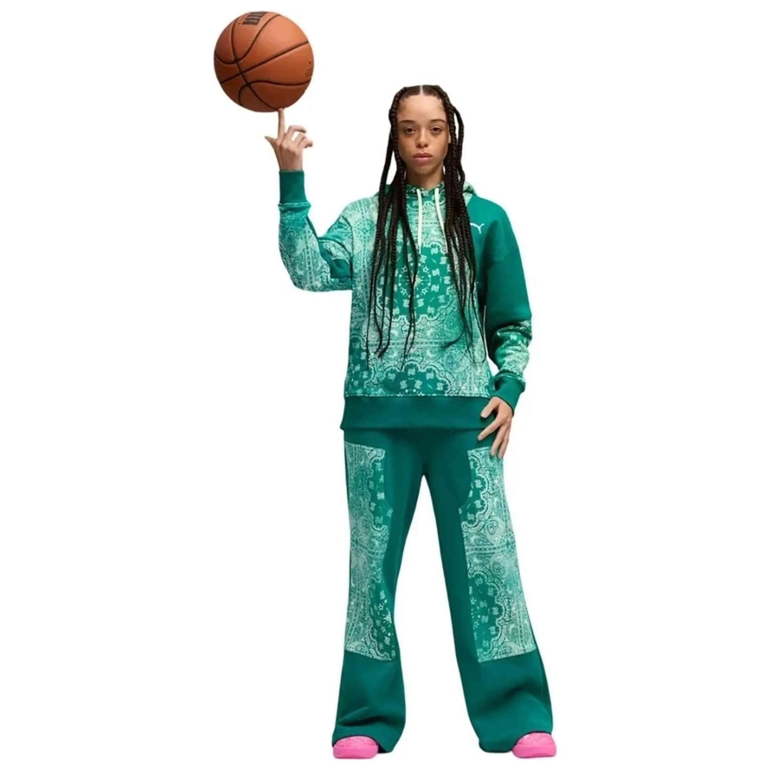 Trainingsbroek Puma model Pantalón Puma Wms Basketball Shooting Sta voor vrouwen 3/5