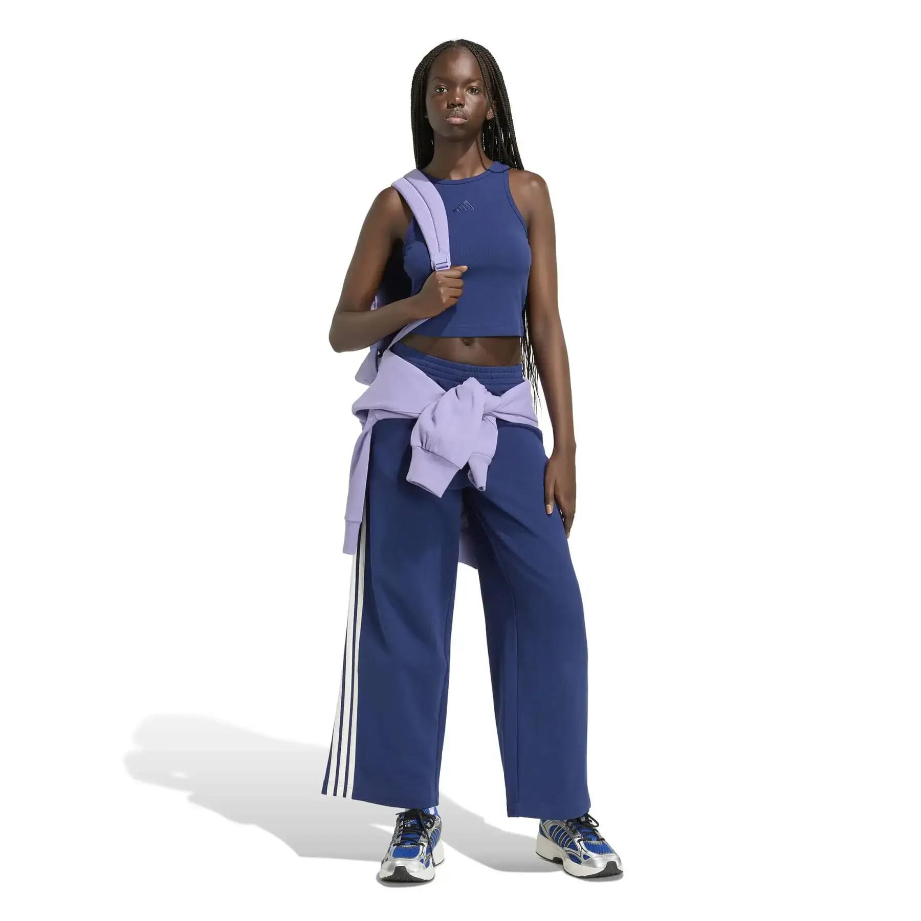 Pantalon de jogging large femme adidas 3-Stripes 3/6