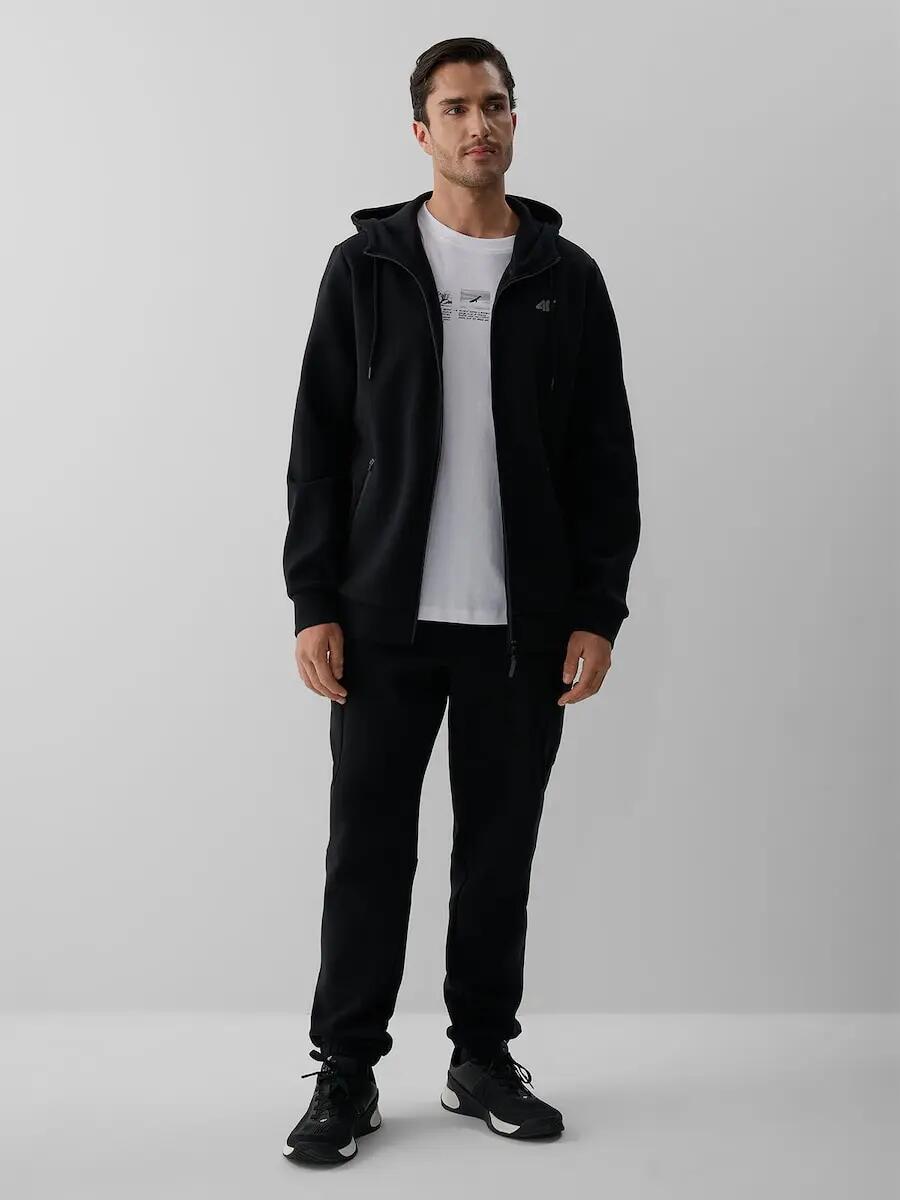 Bluza dresowa regular z kapturem męska 4F 3/7