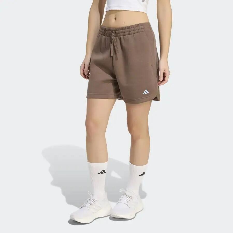 Short en polaire femme adidas Studio 3-Stripes 2/7