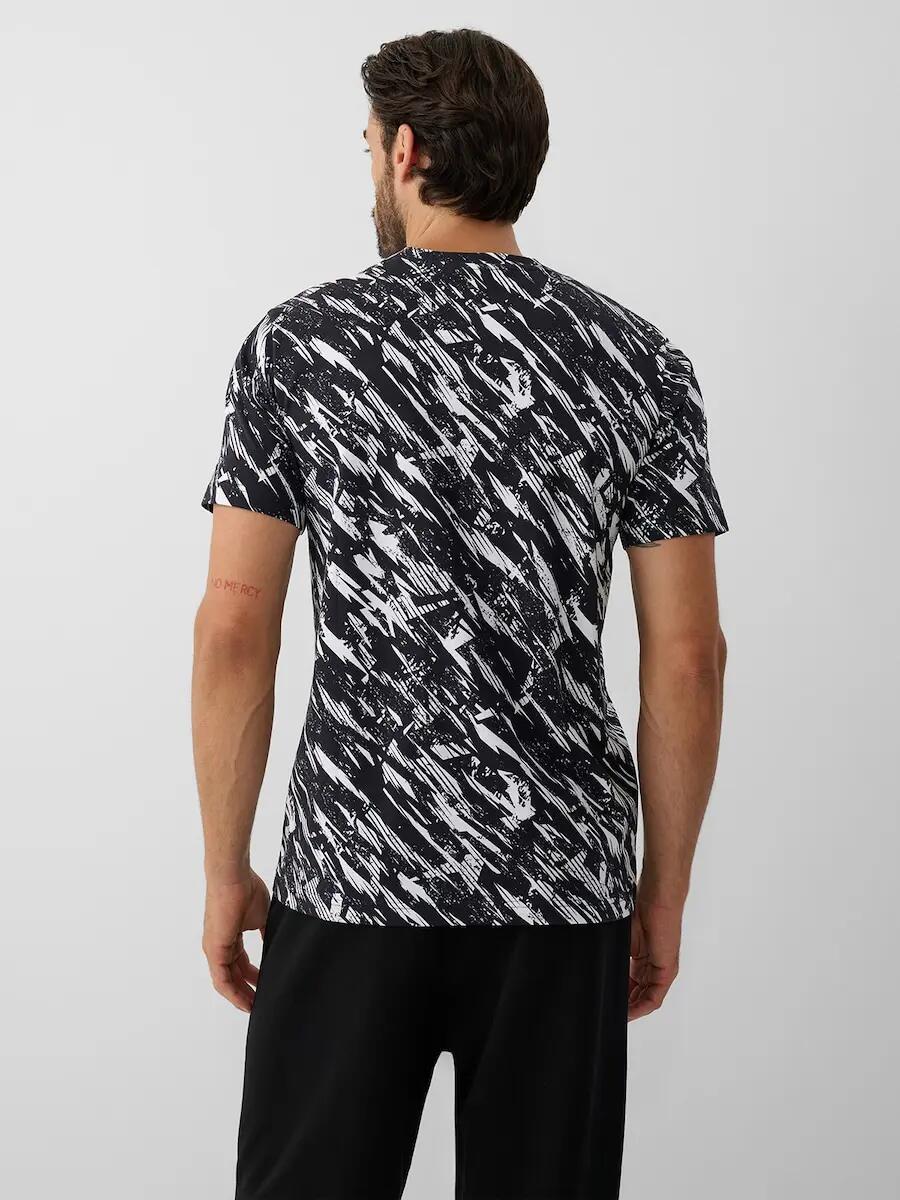 T-shirt regular z nadrukiem męski 4F 2/5