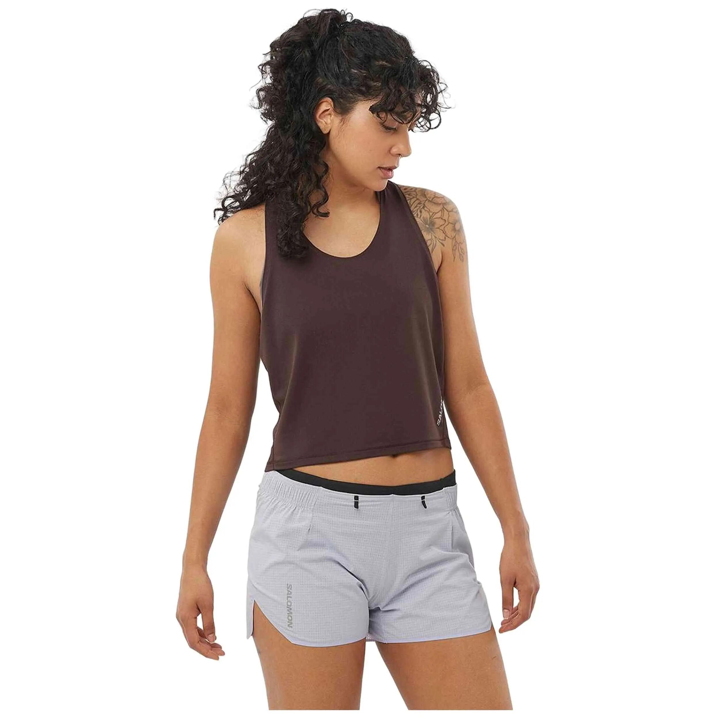 Trägershirt Salomon Modell Sense Aero Short für frauen 2/4