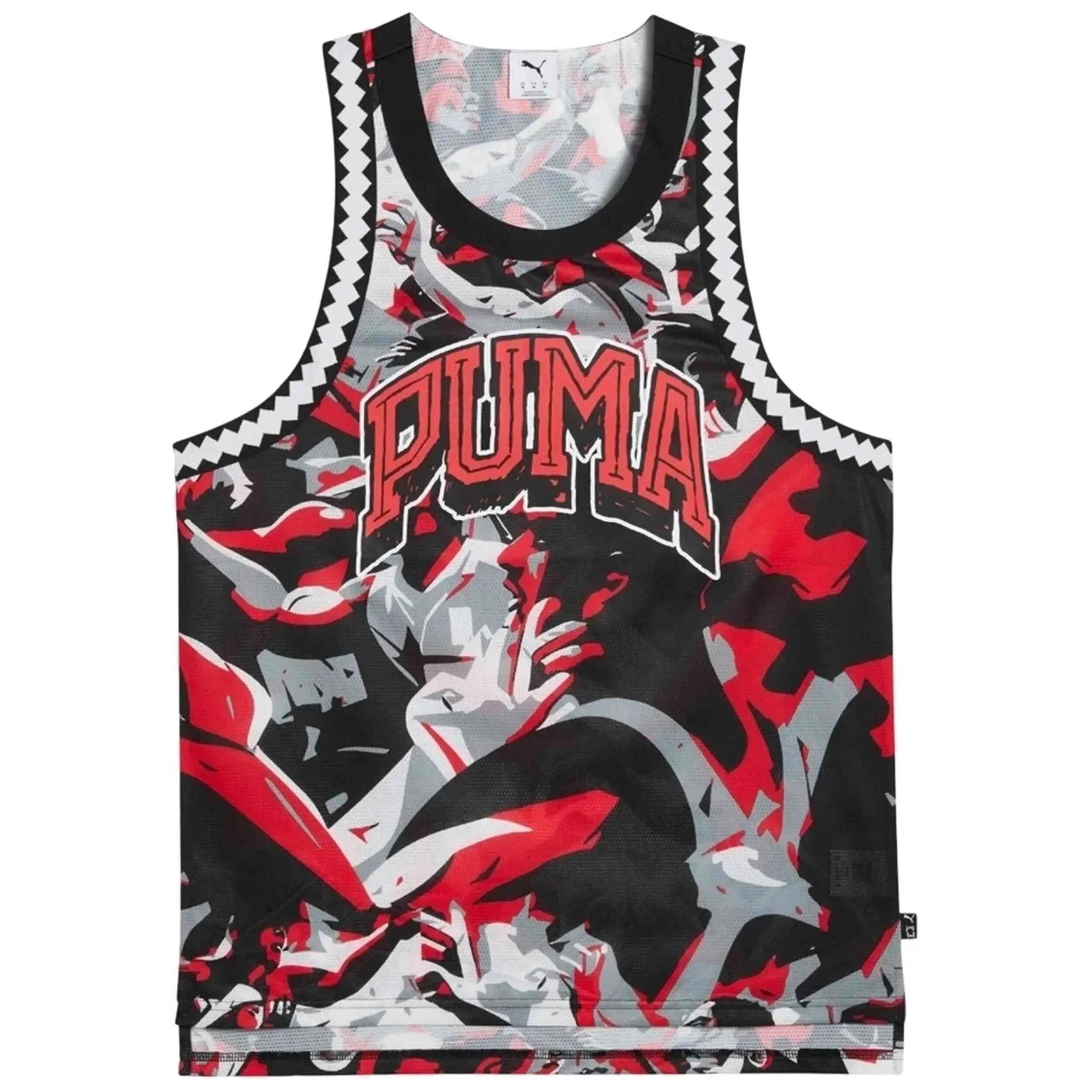 Camiseta de tirantes Puma modelo Puma Basketball Rival Rage AOP Mesh para hombre 2/5