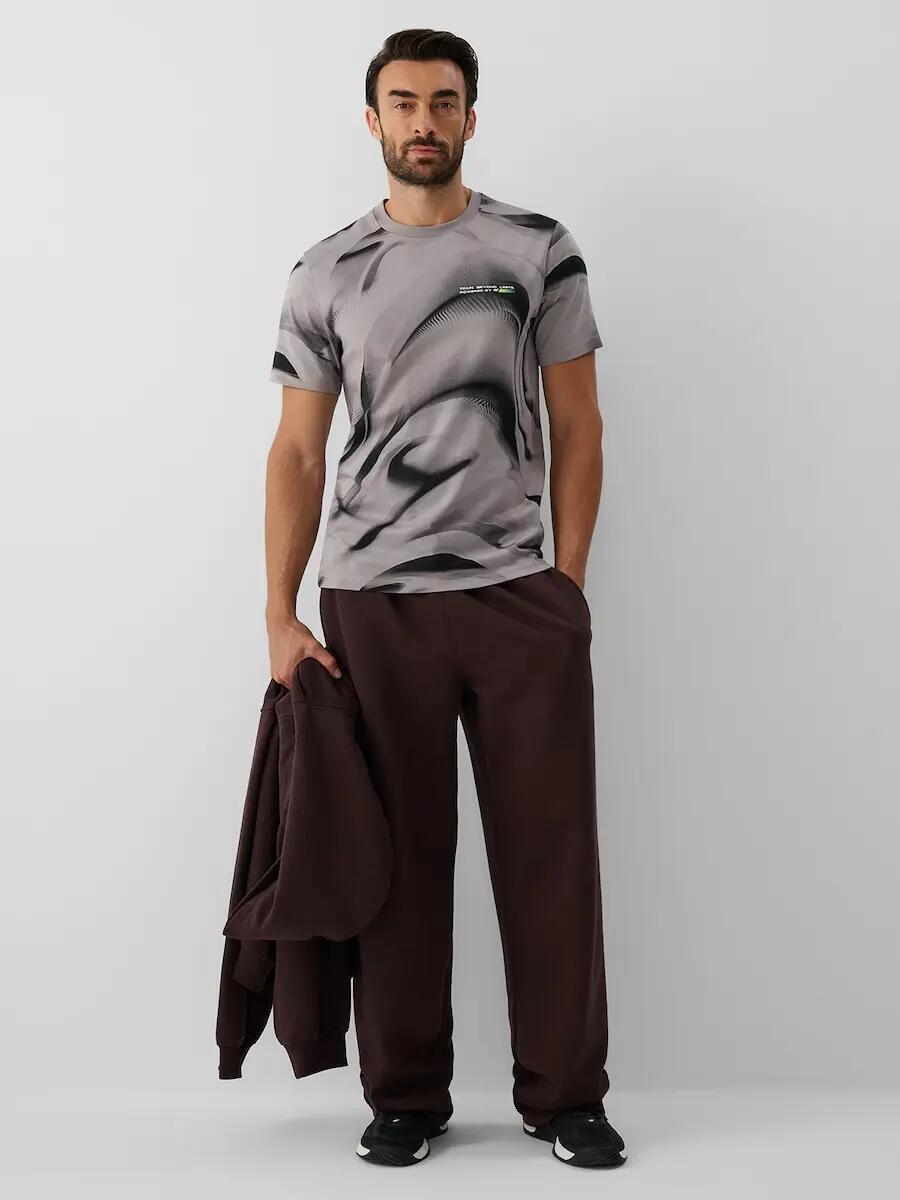 T-shirt regular z nadrukiem męski 4F 3/6