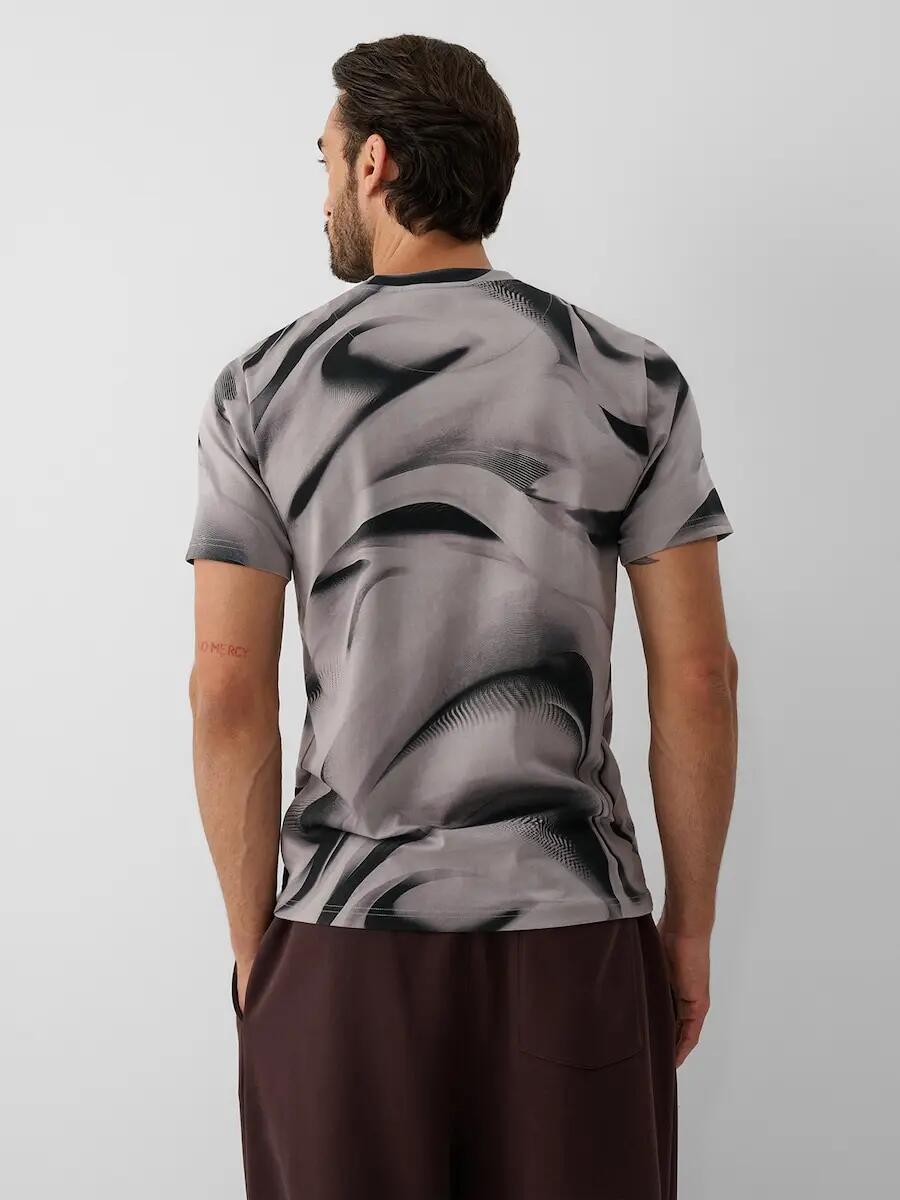 T-shirt regular z nadrukiem męski 4F 2/6