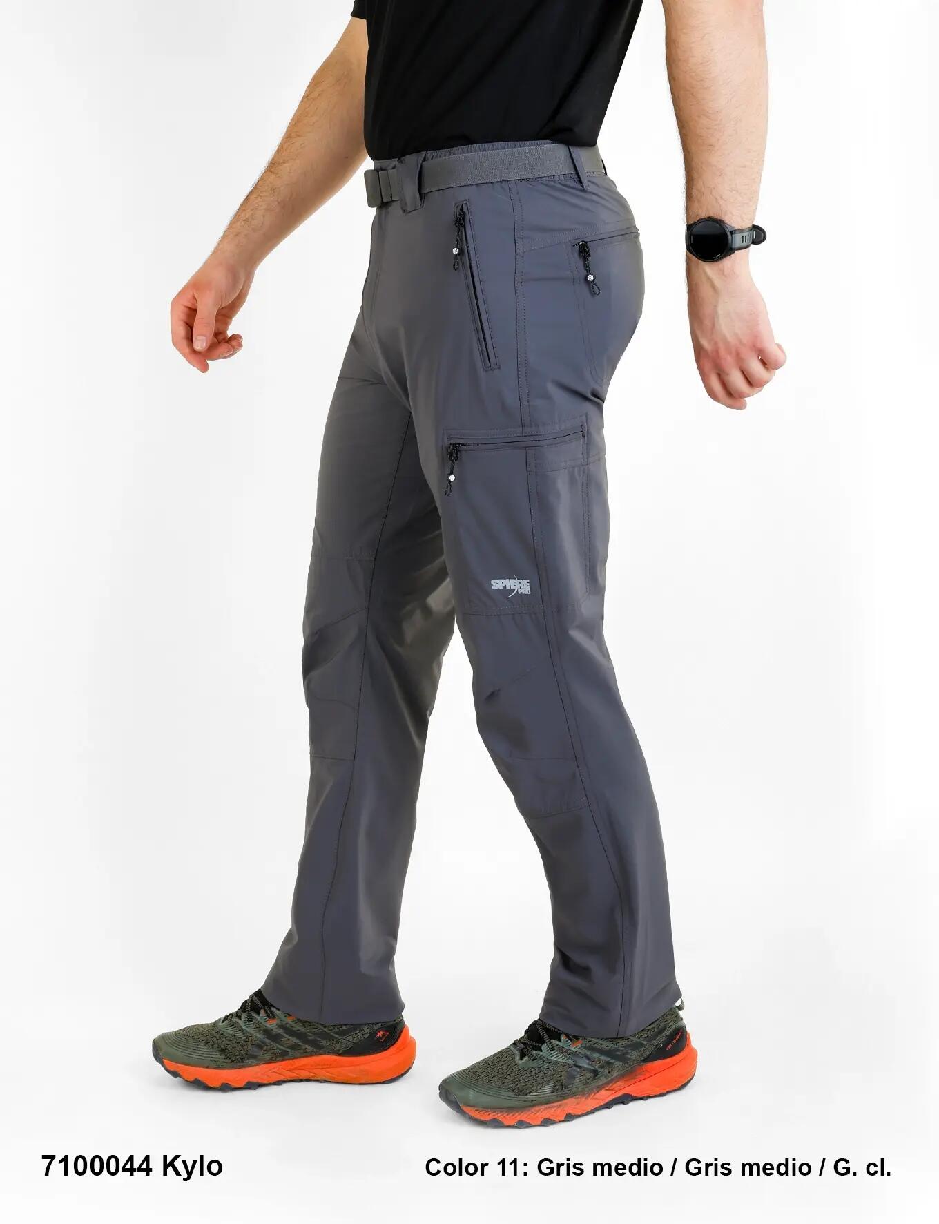 Pantalón de trekking - Hombre - Elástico y cortaviento - KYLO - Gris medio 3/3