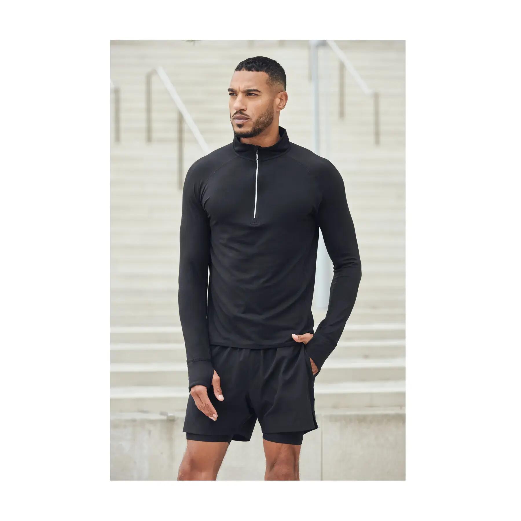 Koszulka z długim rękawem 1/4 zip Tombo 2/4