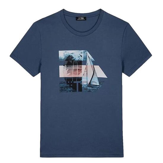 T-Shirt Marine Homme TBS TERELTEE