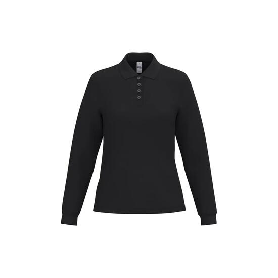 Polo piqué manches longues femme iDeal Basic Brand