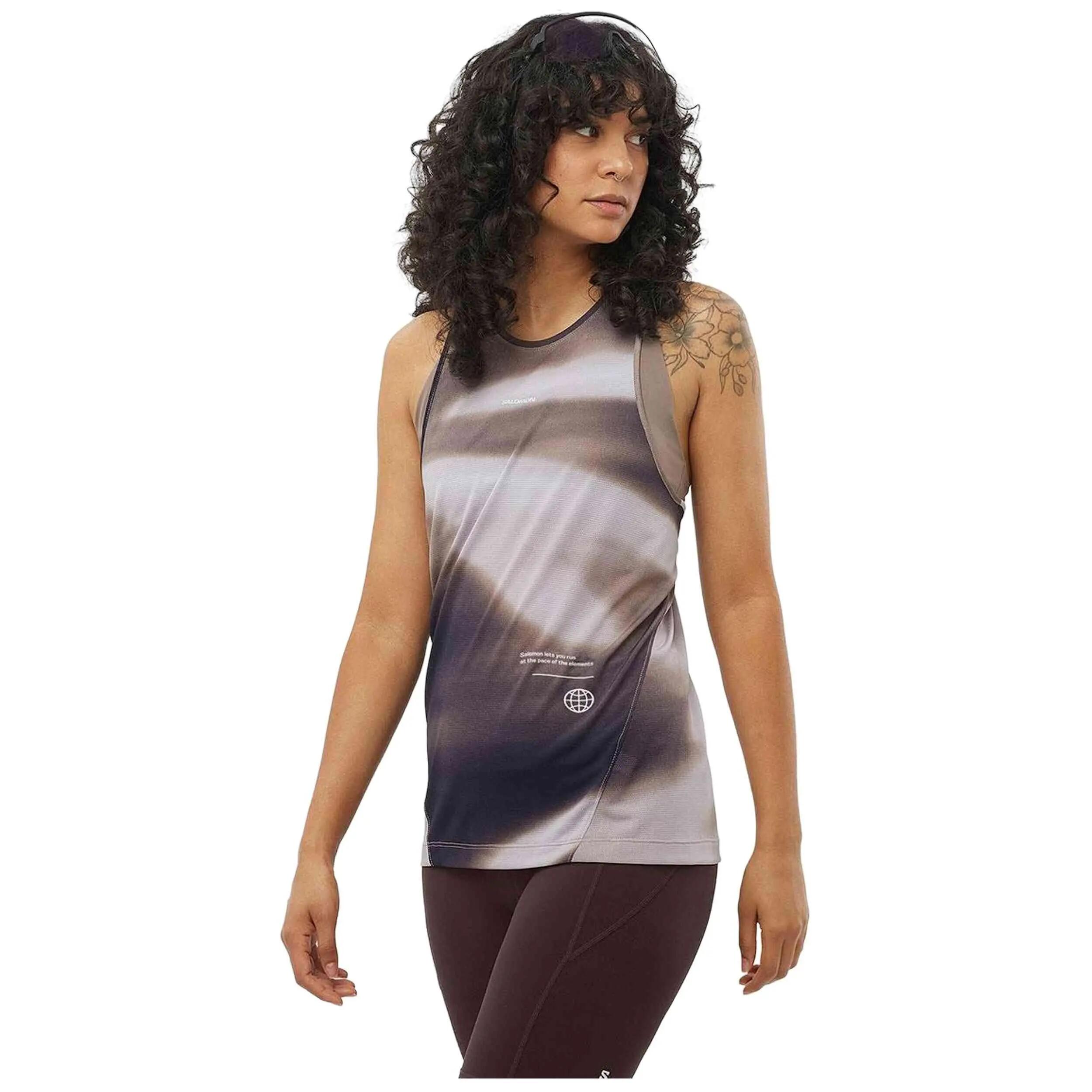 Trägershirt Salomon Modell Shake Core GFX für frauen 3/5