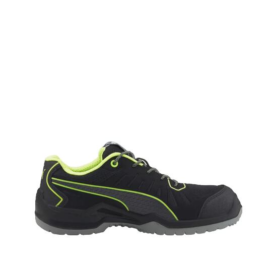 Zapatos de seguridad PUMA Fuse TC Verde Bajo S1P ESD SRC Negro/Verde